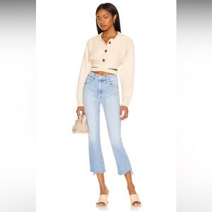 MOTHER Inside Crop Step Fray Jeans